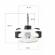 Daikin İnverter Klima DC Dış Ünite Fan Motoru M5SLY10/15FR-1-WL (ZKFP-41-10-1)