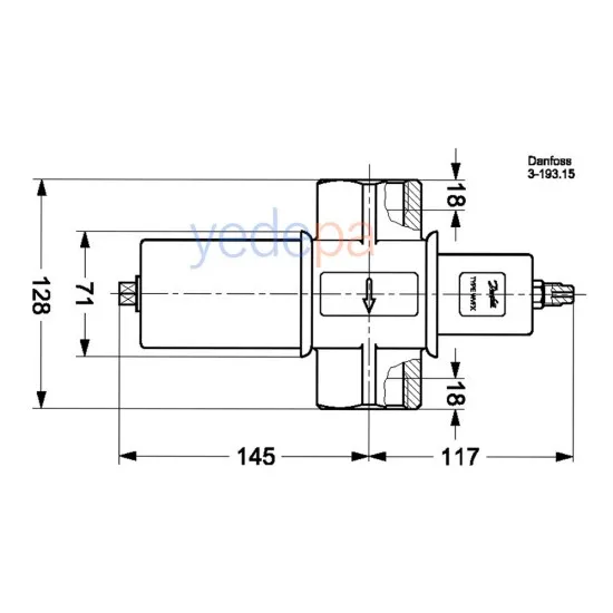 Danfoss 003F1232 WVFX 32 Su Basınç Regülatörü 1 1/4" G, 11 m³/h Kv, 4-17 bar