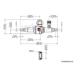Danfoss 009G7050 GBC 6S 1/4" ODF Küresel Vana, 1.74 m³/h Kv, 45 bar