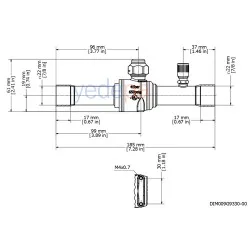 Danfoss 009G7055 GBC 22S 7/8" ODF Küresel Vana, 33.34 m³/h Kv, 45 bar