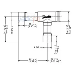 Danfoss 020-1061 NRV 35S 1 5/8" ODF Köşe Tip Kaynaklı Çekvalf – 29 m³/h Kv, 46 bar