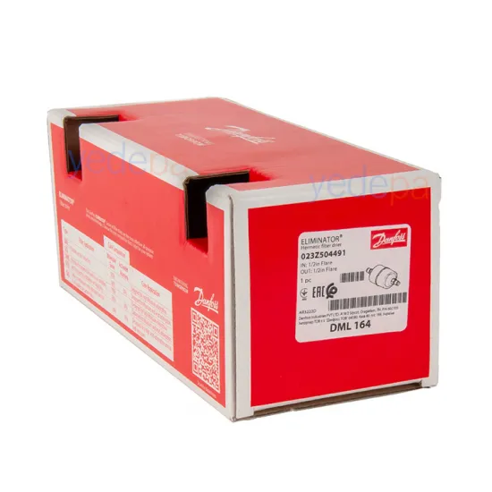 Danfoss 023Z504491 DML 164 Hermetik Kurutucu Filtre - 16 cu.in. 1/2 inç Flare Bağlantılı, Yüksek Nem Giderme Kapasiteli Sıvı Hattı Kurutucu Filtre