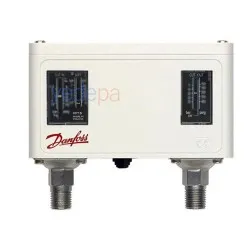 Danfoss KP15 Basınç Şalteri Presostat (060-514166) – Çift Taraflı, SPDT, Otomatik Reset, 1/4” Flare, IP44