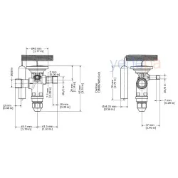 Danfoss TGE Termostatik Genleşme Valfi - R134a / R513A, Dış Dengeli, Dengeli Port, 1/2" x 5/8" Lehimli - 12 kW - Parça No: 067N5153