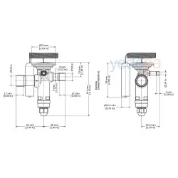 Danfoss TGE Termostatik Genleşme Valfi - R134a / R513A, Dış Dengeli, Dengeli Port, 5/8" x 7/8" Lehimli - 29 kW - Parça No: 067N5159