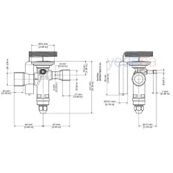 Danfoss TGE Termostatik Genleşme Valfi - R410A, Dış Dengeli, Dengeli Port, 7/8" x 1 1/8" Lehimli - 68 kW - Parça No: 067N9212