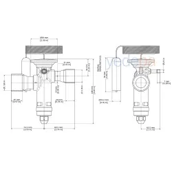 Danfoss TGE Termostatik Genleşme Valfi - R410A, Dış Dengeli, Dengeli Port, 1 1/8" x 1 3/8" Lehimli - 125 kW - Parça No: 067N9218