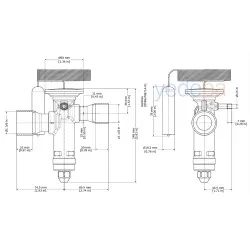 Danfoss TGE Termostatik Genleşme Valfi - R410A, Dış Dengeli, Dengeli Port, 1 1/8" x 1 3/8" Lehimli - 161 kW - Parça No: 067N9219