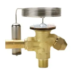 Danfoss T2 Termostatik Genleşme Valfi - R404A / R507A, İç Dengeli, 3/8" Rakorlu x 1/2" Lehimli - Parça No: 068Z3414