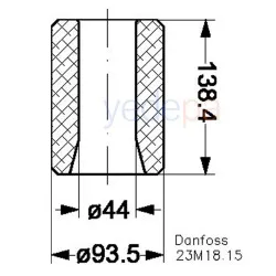 Danfoss 48-DA 023U5380 Kurutucu Kartuş Drayer - Kompresör Yanığı ve Asit Giderme
