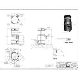 Danfoss DSH120A4ALD 120H1531 Scroll Kompresör