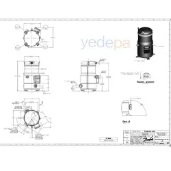 Danfoss DSH184A4ALD 120H1561 Scroll Kompresör