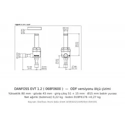 Danfoss EVT 1.2 CO₂ Solenoid Valf (068F0600) – 140 Bar, 3/8" ODF Kaynaklı, NC | R744 Transkritik