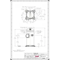 Danfoss HLJ072T4LC6 Scroll Kompresör | 6 HP | 60.886 BTU/h Soğutma Kapasiteli | R410A Uyumlu | 121L1396