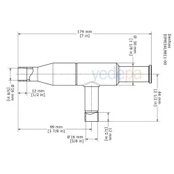 Danfoss KVC 15 Sıcak Gaz Baypas Regülatörü – 5/8" ODF Kaynak Bağlantılı, 0.2-6 bar Ayar Aralığı