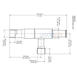 Danfoss KVC 22 Sıcak Gaz Baypas Regülatörü – 7/8" ODF Kaynak Bağlantılı, 0.2-6 bar Ayar Aralığı