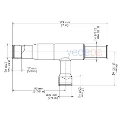 Danfoss KVL 22 Krank Karteri Basınç Regülatörü – 7/8" ODF, 3.2 m³/h, 18 bar, 0.2-6 bar Ayar Aralığı