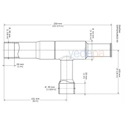 Danfoss KVL 35 Krank Karteri Basınç Regülatörü – 1 3/8" ODF, 8 m³/h, 18 bar, 0.2-6 bar Ayar Aralığı