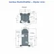 Danfoss MLZ019T4LT9A Scroll Kompresör (121L8726) | 2,5 HP | 7.815 W (26.680 BTU/h) | R404A | 3 Faz 380-415V | Rotalock