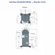 Danfoss MLZ026T4LT9A Scroll Kompresör (121L8754) | 3,5 HP | 10.258 W (35.020 BTU/h) | R404A | 3 Faz 380-415V | Rotalock