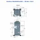 Danfoss MLZ038T4LQ9A Scroll Kompresör (121L8778) | 5 HP | 14.540 W (49.640 BTU/h) | R404A | 3 Faz 380-415V | Rotalock