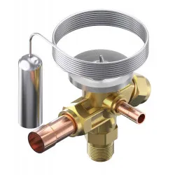 Danfoss TE 2 Termostatik Ekspansiyon Valfi (068Z7486) – R454C, Dış Dengeli, Rakorlu Giriş × 12 mm Lehim Çıkış
