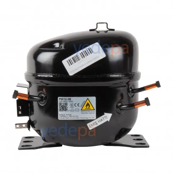 Danfu PW12.0B R600a Gazlı 1/4 HP Ev Tipi Kompresör