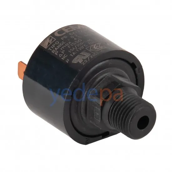 Kombi Basınç Anahtar Şalteri G 1/4'' Plastik, 0.2-6 bar, 120°C, NC Kontak - Demirdöküm Aden, Baxi 240 Fi Uyumlu