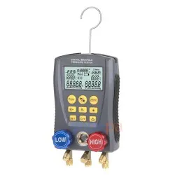 Dijital Manifold Manometre Seti - 89 Soğutucu Gaz Veri Tabanı, 32-Bit Dijital İşlemci, HVAC ve Soğutma Sistemleri İçin