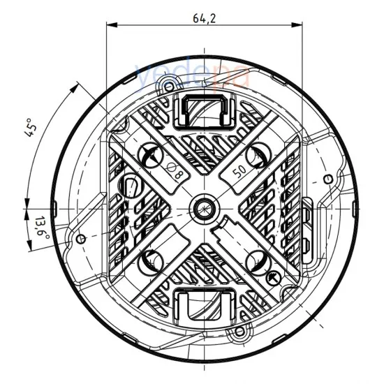 Domel 458.3.303-32 Elektrikli Süpürge Motoru 850W