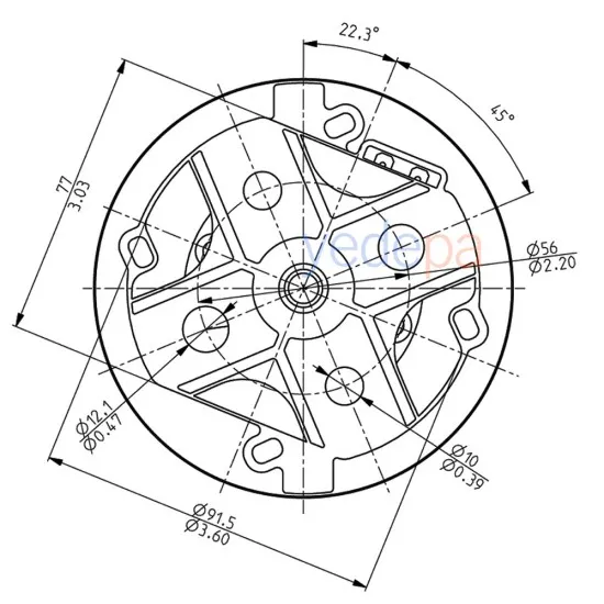 Domel 463.3.201-11 Elektrikli Süpürge Motoru 1600W