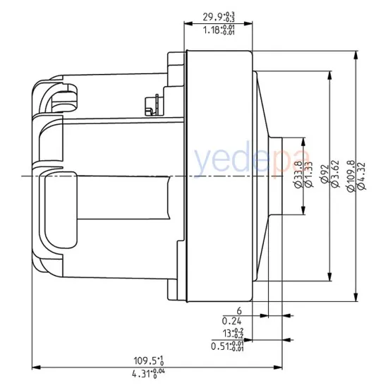 Domel 463.3.201-11 Elektrikli Süpürge Motoru 1600W
