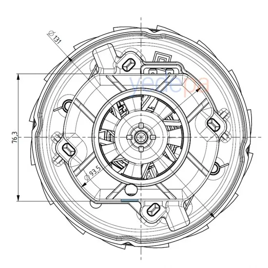 Domel 467.3.618-2 Elektrikli Süpürge Motoru 1600W