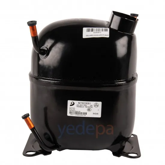 Donper NCT6228CK 1 HP R404A Orta/Yüksek Sıcaklık Ticari Soğutma Kompresörü – CSR Motorlu, 220-240V 50Hz, 3320W Kapasiteli