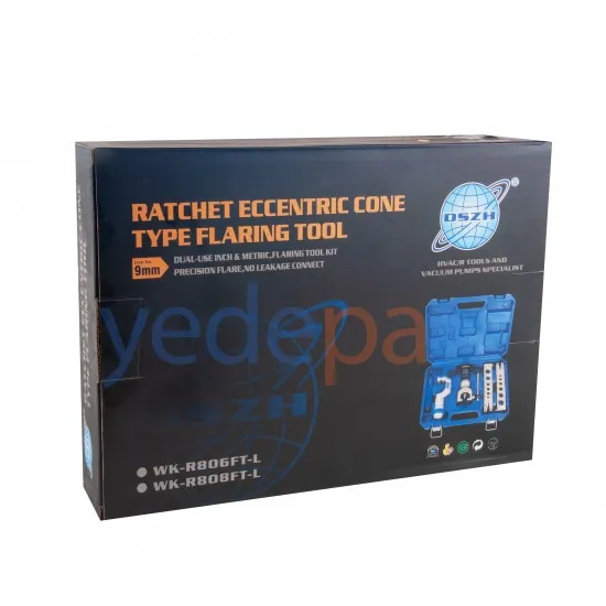 DSZH WK-806FT-L Eksantrik Havşa Açma Seti – 6-19 mm / 1/4"-3/4", Boru Kesici ve Çapak Temizleyici ile