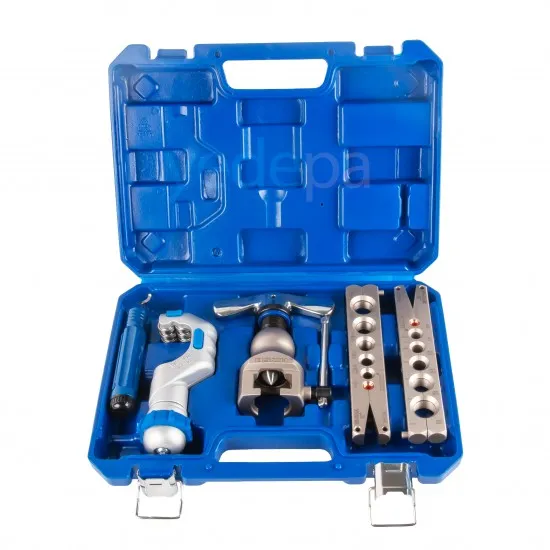 DSZH WK-806FT-L Eksantrik Havşa Açma Seti – 6-19 mm / 1/4"-3/4", Boru Kesici ve Çapak Temizleyici ile