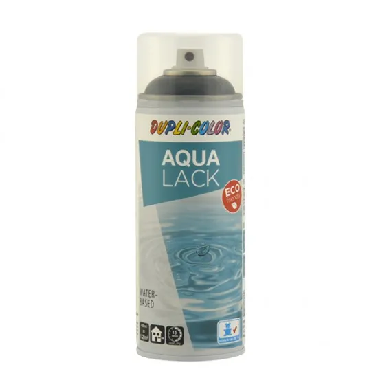 Dubli-Color Aqua Su Bazlı Sprey Boya Koyu Siyah Parlak Ral 9005 (350ml)