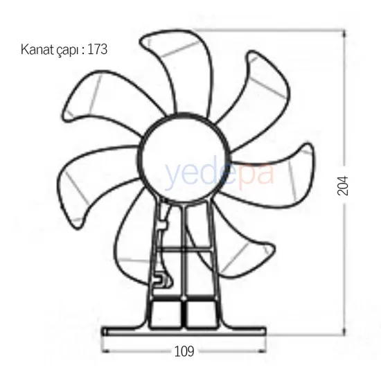 EC Q FAN 8W - 85-265VAC, 1550 RPM Enerji Verimli Ayaklı Soğutma Fanı