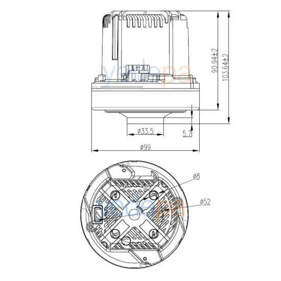Elektrikli Süpürge Vakum Motoru 600W - Rowenta, Fakir, Philips, Beko Uyumlu