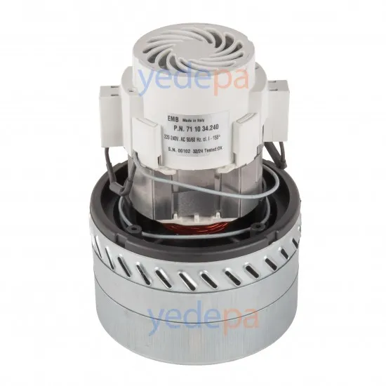 EMB İtalyan 220V - 240V Üç Fanlı Elektrikli Süpürge Motoru - P.N. 71 10 34.240