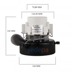 EMB İtalyan 220V Tek Fan Egzozlu Elektrikli Süpürge Motoru 711302 - 1000W