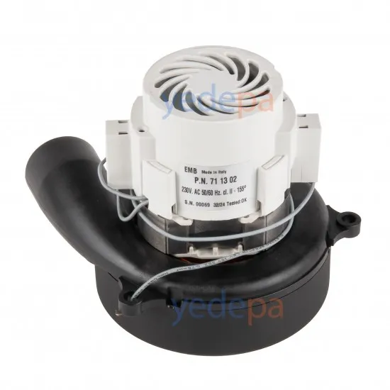 EMB İtalyan 220V Tek Fan Egzozlu Elektrikli Süpürge Motoru 711302 - 1000W