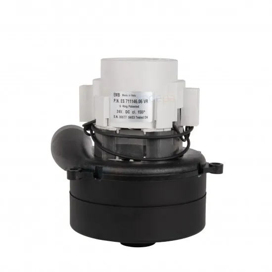 EMB İtalyan 24V Çift Fan Egzozlu Süpürge Motoru