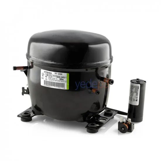Embraco FFI12HBK Buzdolabı Kompresörü – 3/8 HP R134a Hermetik Pistonlu (FFI 12 HBK)