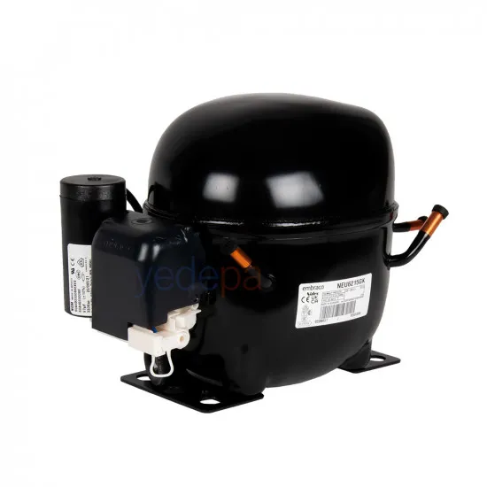 Embraco NEU6215GK Buzdolabı Kompresörü – 1/2 HP R404A Hermetik Pistonlu (NEU 6215 GK)