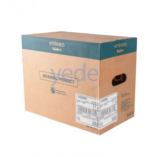 Embraco NJ 9238 GK Buzdolabı Soğutma Kompresörü - 1 1/2 HP, R404A, Yüksek Basınç