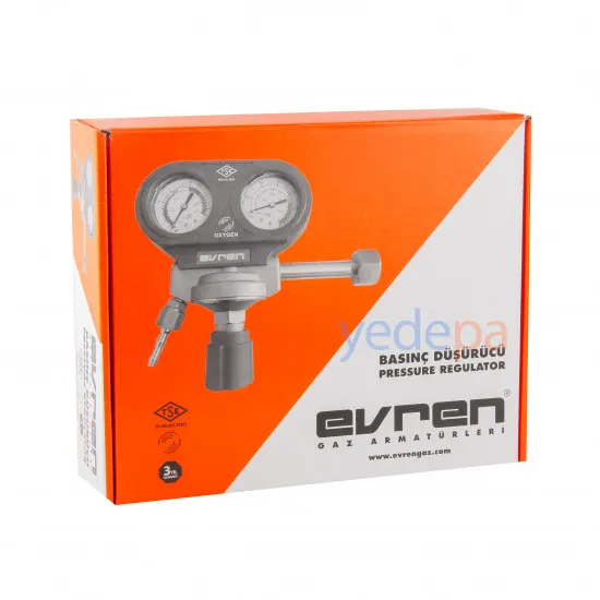 Evren Oksijen Azot Regülatörü 60 Bar Yüksek Basınç Düşürücü