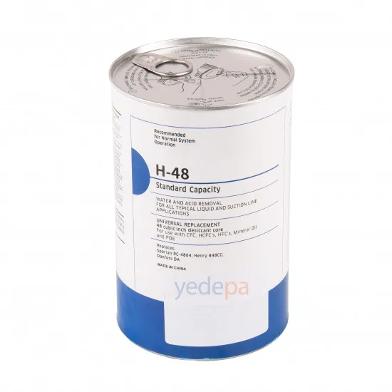 H-48 Standart Kapasiteli Nem ve Asit Tutucu Filtre Çekirdek - R22, R134a, R404A/R507, R410A Uyumlu