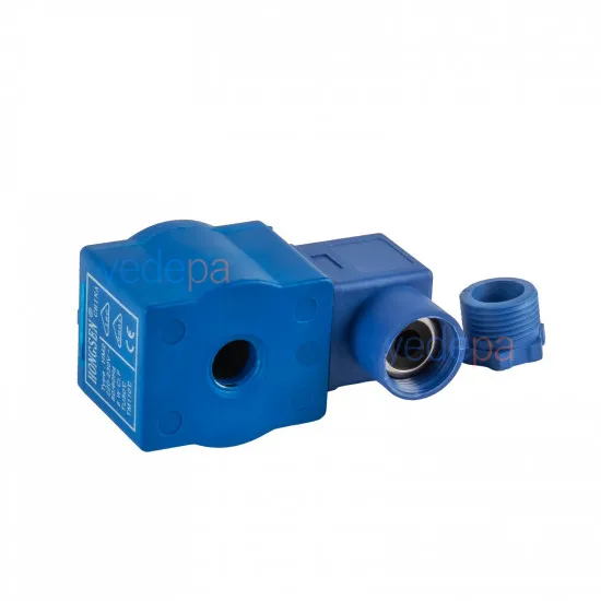 Hongsen HM2 Solenoid Valf Bobini – 220-230V AC, 8W, DIN Konnektörlü (Model 10)