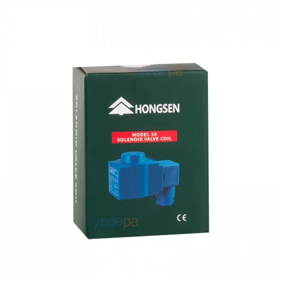 Hongsen HM2 Solenoid Valf Bobini – 220-230V AC, 8W, DIN Konnektörlü (Model 10)